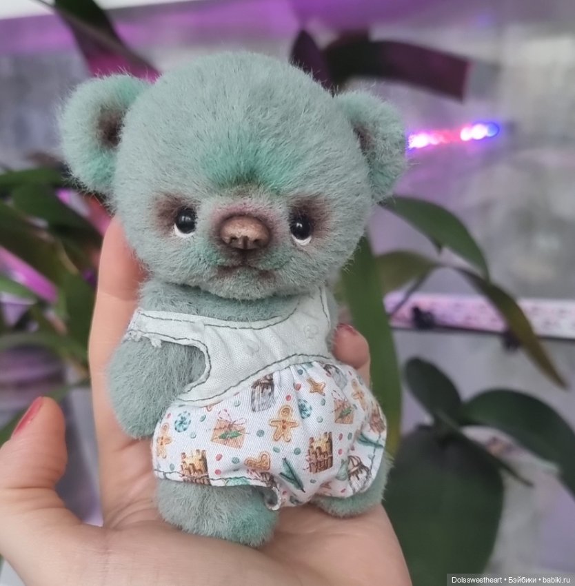 Изумрудный мишка — Авторские игрушки