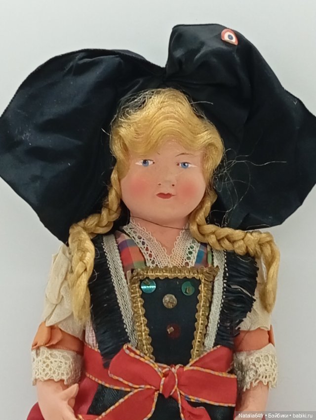 Petitcollin кукла из целлулоида Франция 27 см 50х годов (фото 3)