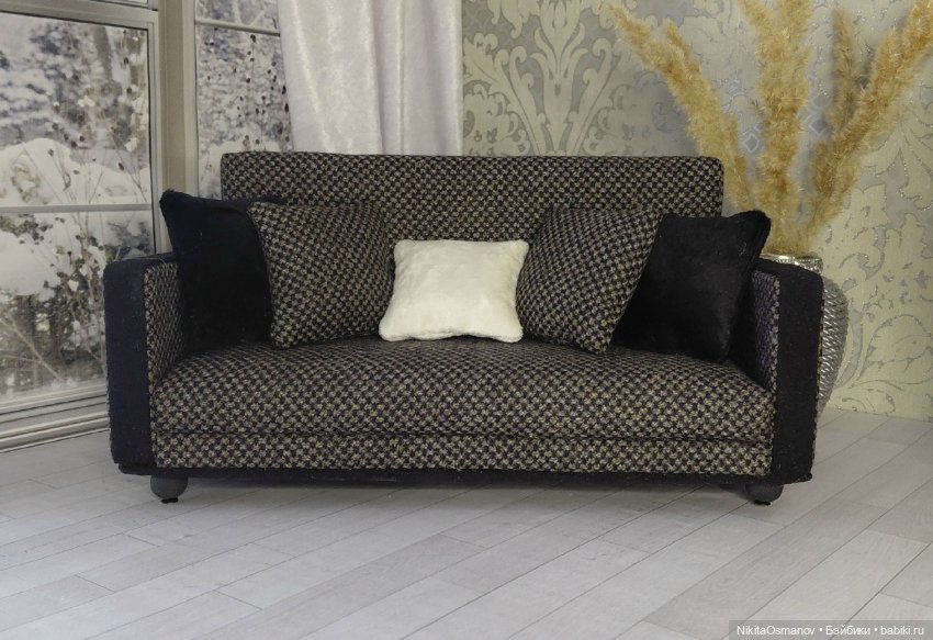 Диван для кукол 1:6 — Кукольная мебель (фото 5)