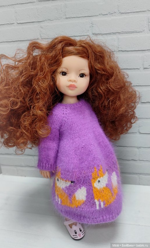 Платье Лисички для кукол Паола Рейна Paola Reina (фото 4)