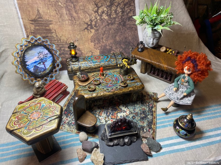 Мебель в бурятском стиле - ручная роспись