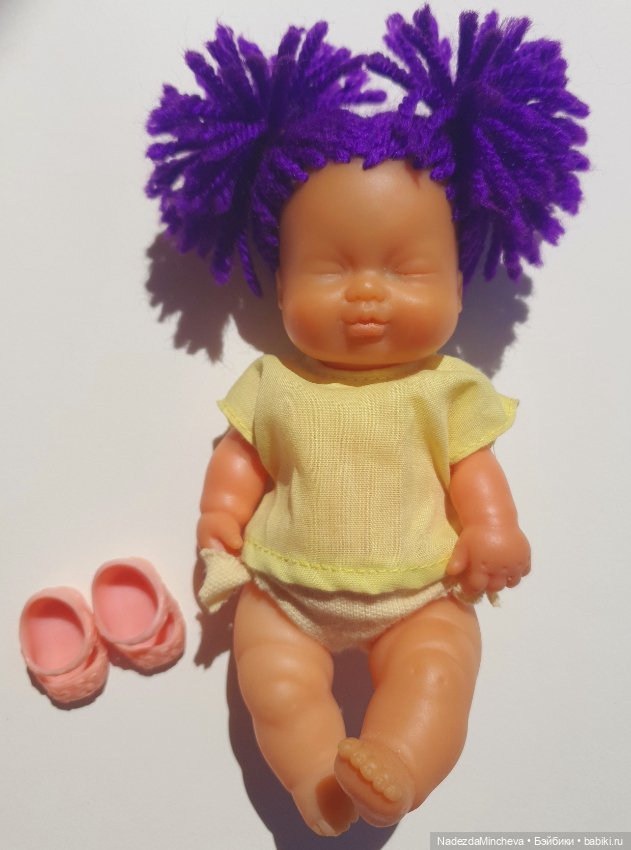 Пупс Фамоса Барригитaс Famosa Barriguitas 70-80гволосы шерсть