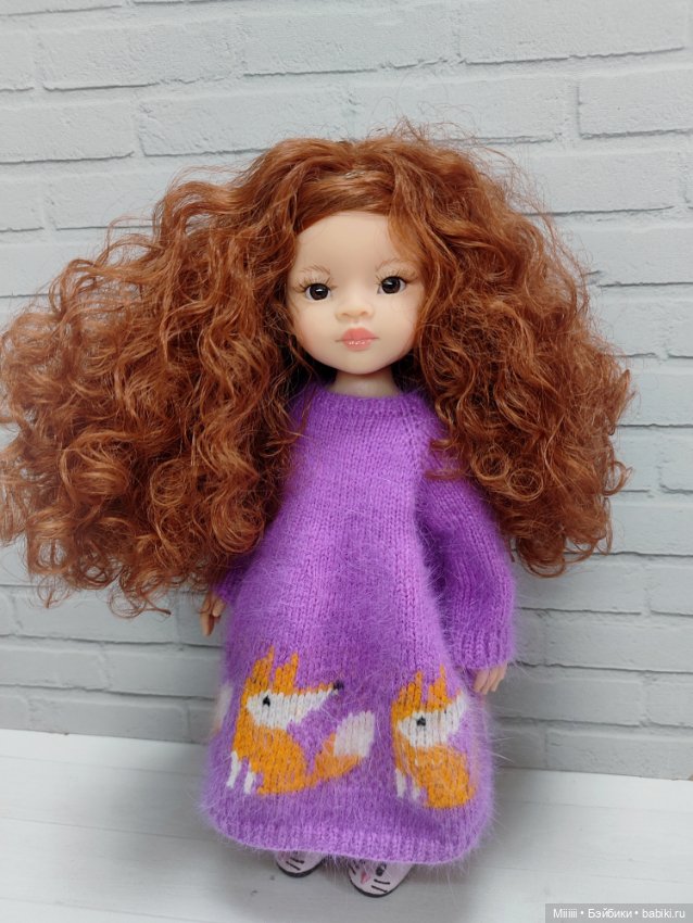 Платье Лисички для кукол Паола Рейна Paola Reina (фото 2)