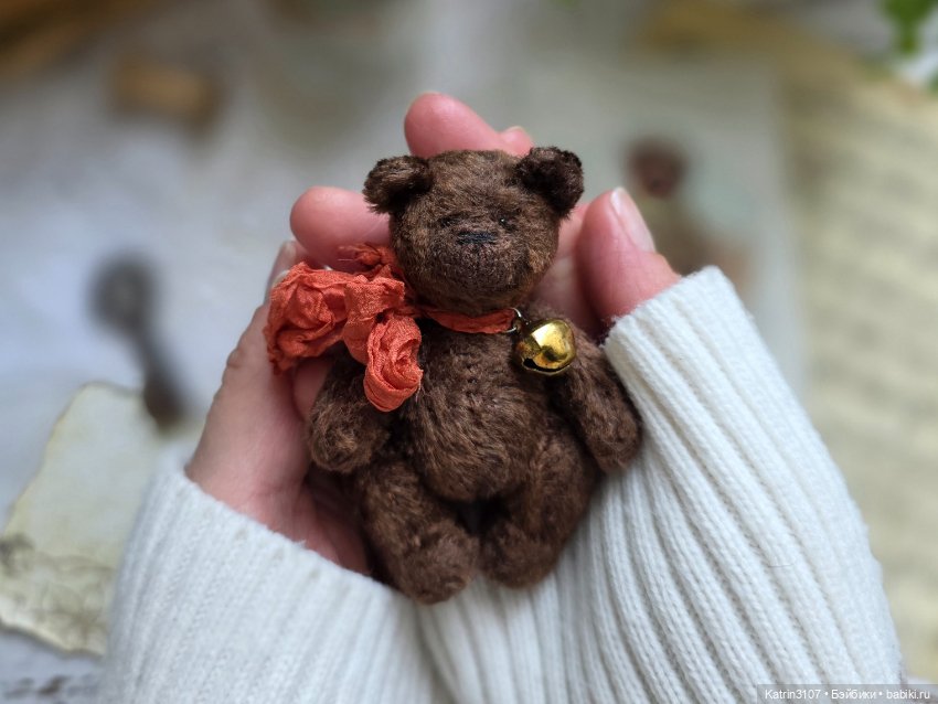 Мишка тедди миниатюра — Авторские игрушки