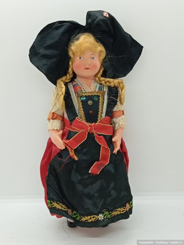 Petitcollin кукла из целлулоида Франция 27 см 50х годов