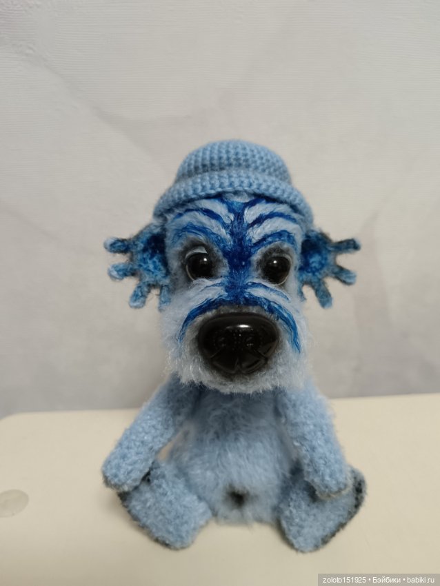 Голубой щенок — Авторские игрушки (фото 3)