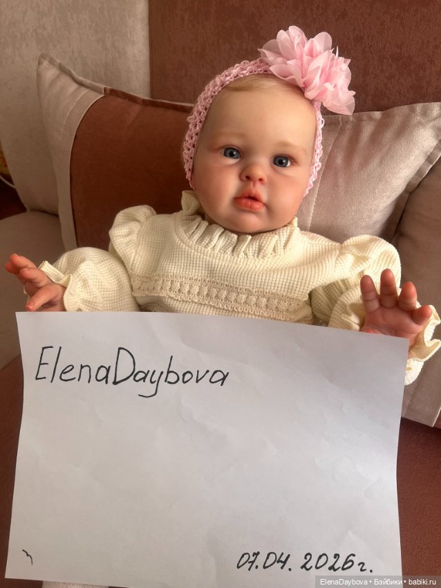 Кукла реборн из оригинального молда Ellie скульптора Ирины Капланской (фото 6)