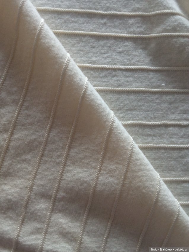 Отрезик кулирки с лайкрой для кукольного рукоделия