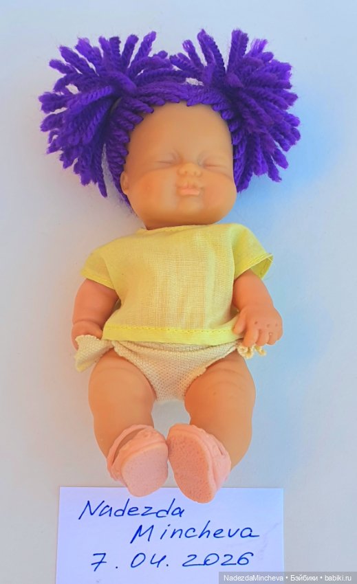 Пупс Фамоса Барригитaс Famosa Barriguitas 70-80гволосы шерсть (фото 7)