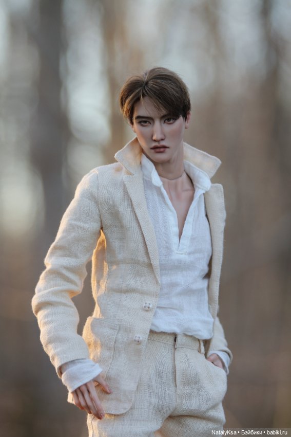 Льняной комплект для 1/4 bjd парней (фото 2)