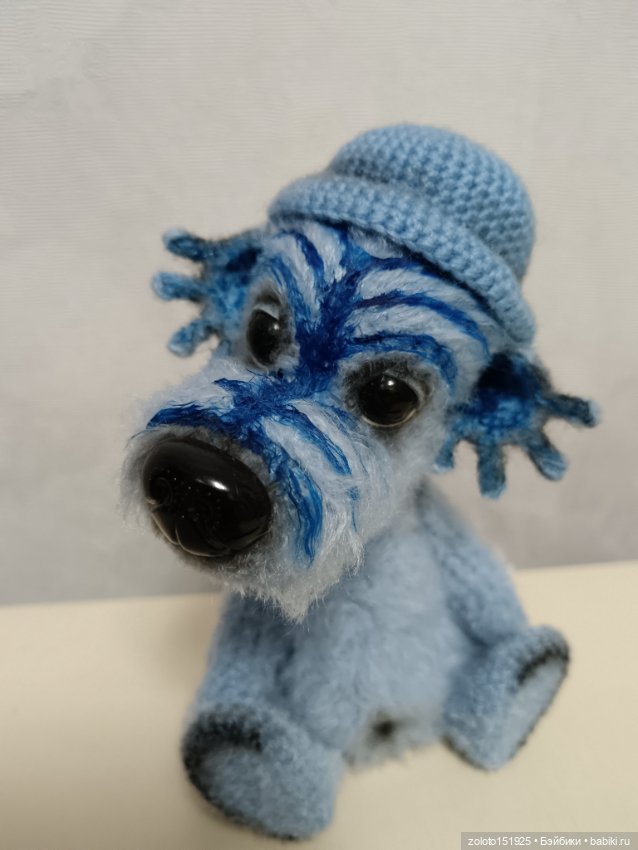 Голубой щенок — Авторские игрушки (фото 2)