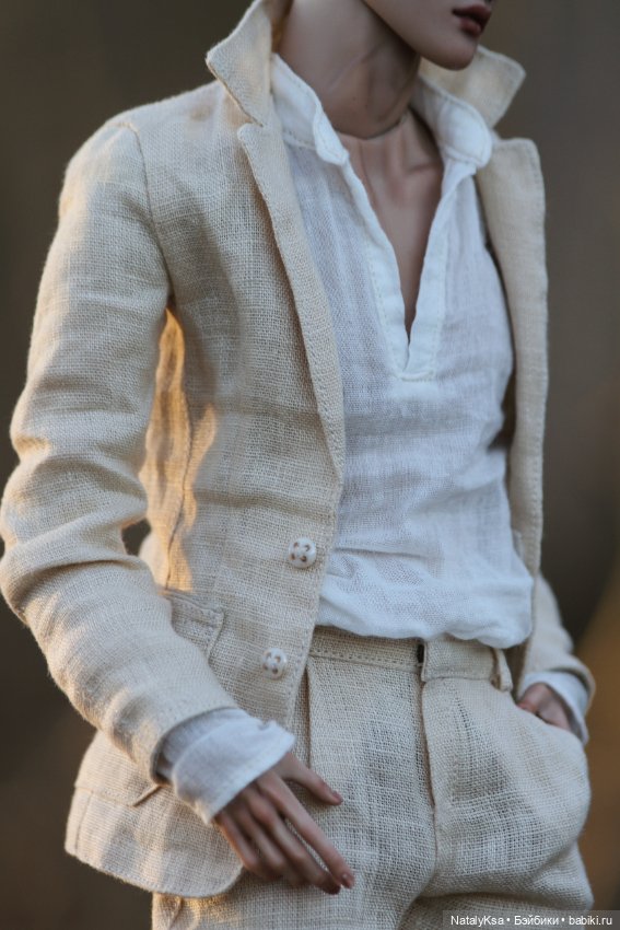 Льняной комплект для 1/4 bjd парней (фото 3)