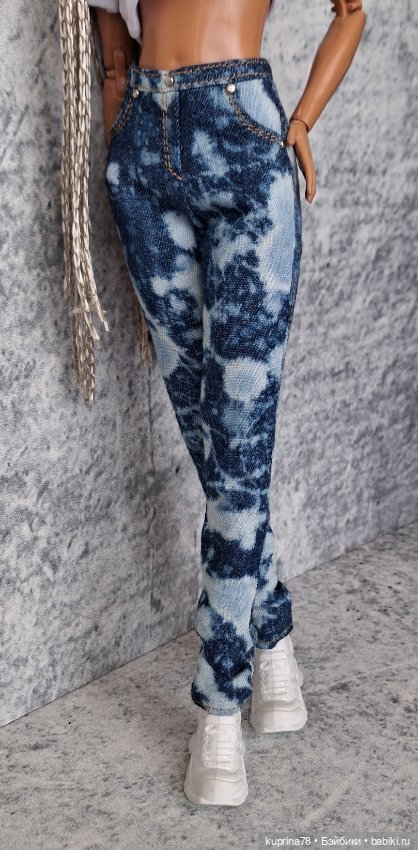 Джинсы на барби — Одежда для кукол (фото 4)