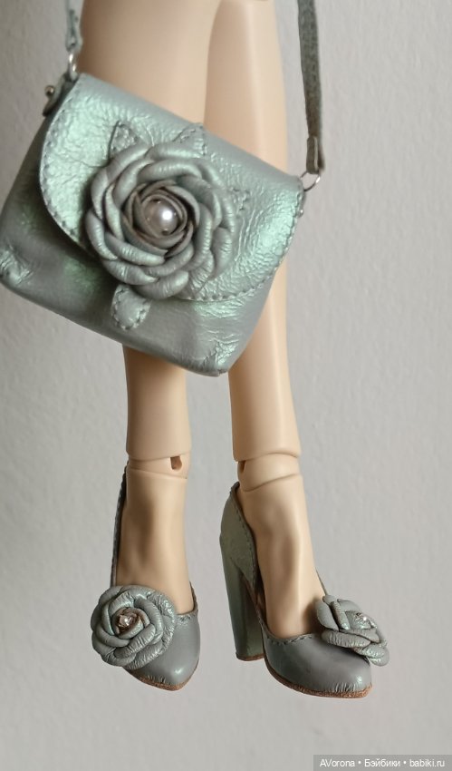 Нарядный комплект из тонкой кожи " хамелеон " (фото 4)