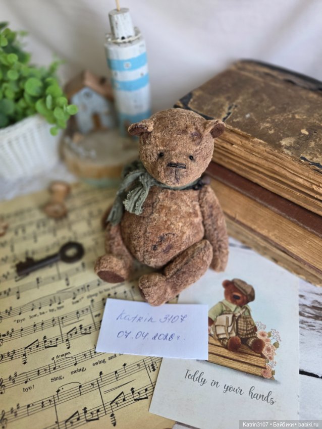 Винтажный мишка тедди — Авторские игрушки (фото 7)