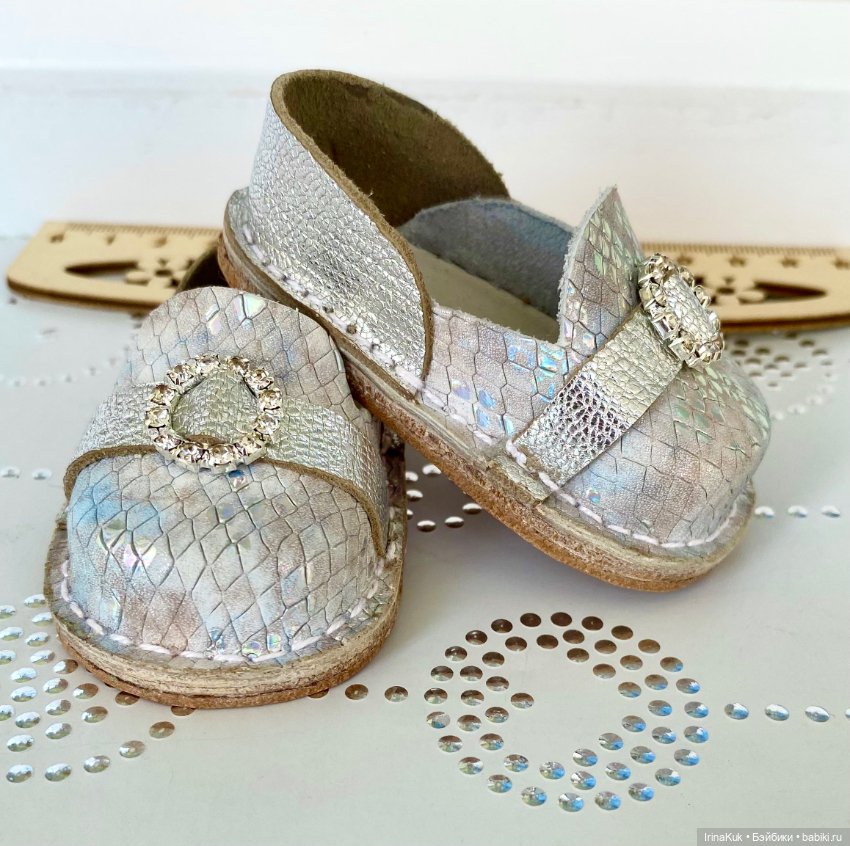 Нарядные туфельки для кукол Готц 50см (фото 7)