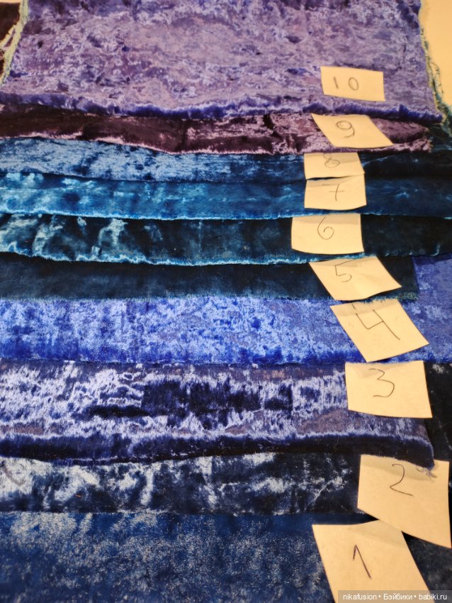 Плюш СССР натуральный синий