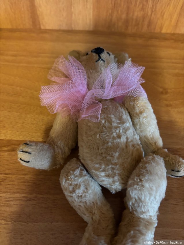 Маленький мишка в розовом воротнике (фото 3)