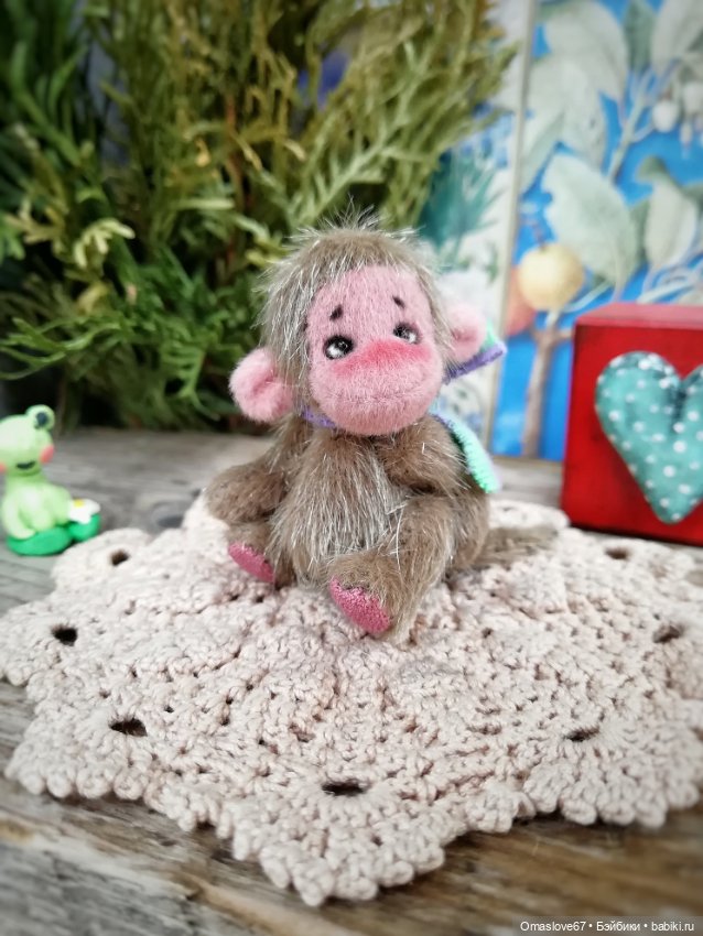 Мини обезьянка 2 — Авторские игрушки (фото 5)