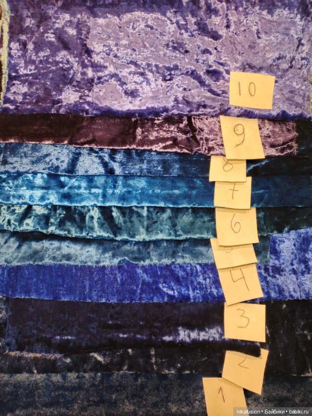 Плюш СССР натуральный синий (фото 2)