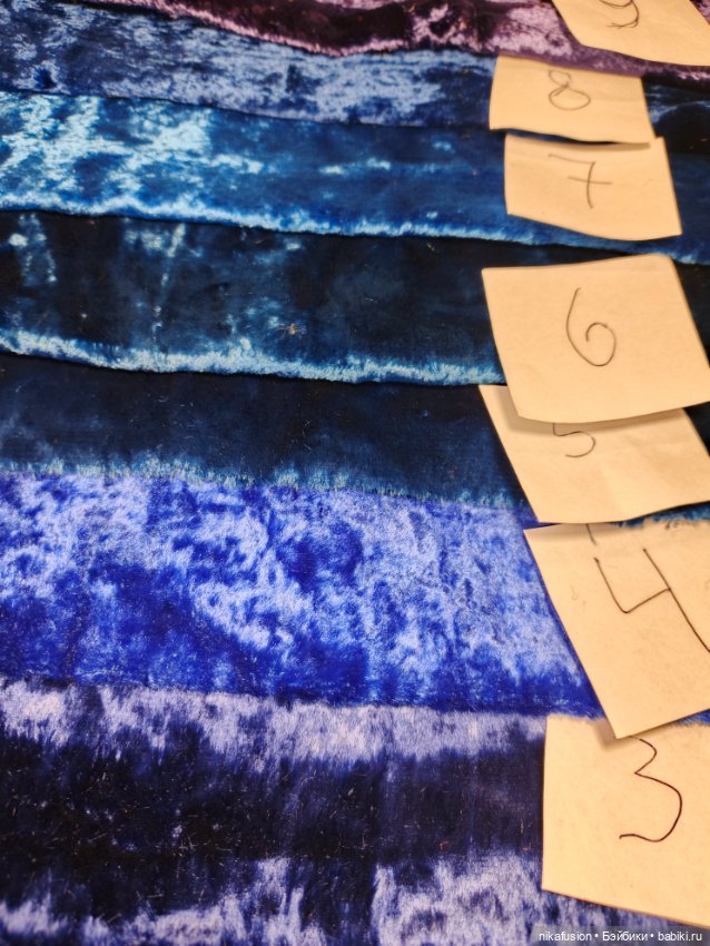 Плюш СССР натуральный синий (фото 4)