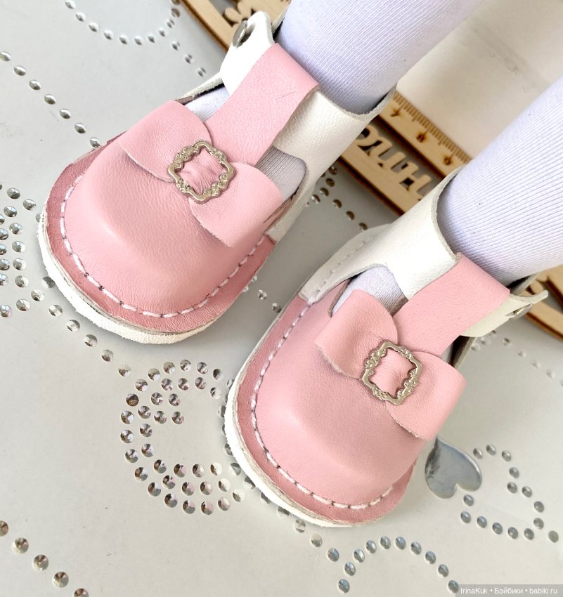 Нарядные туфельки для кукол Готц 50см (фото 5)