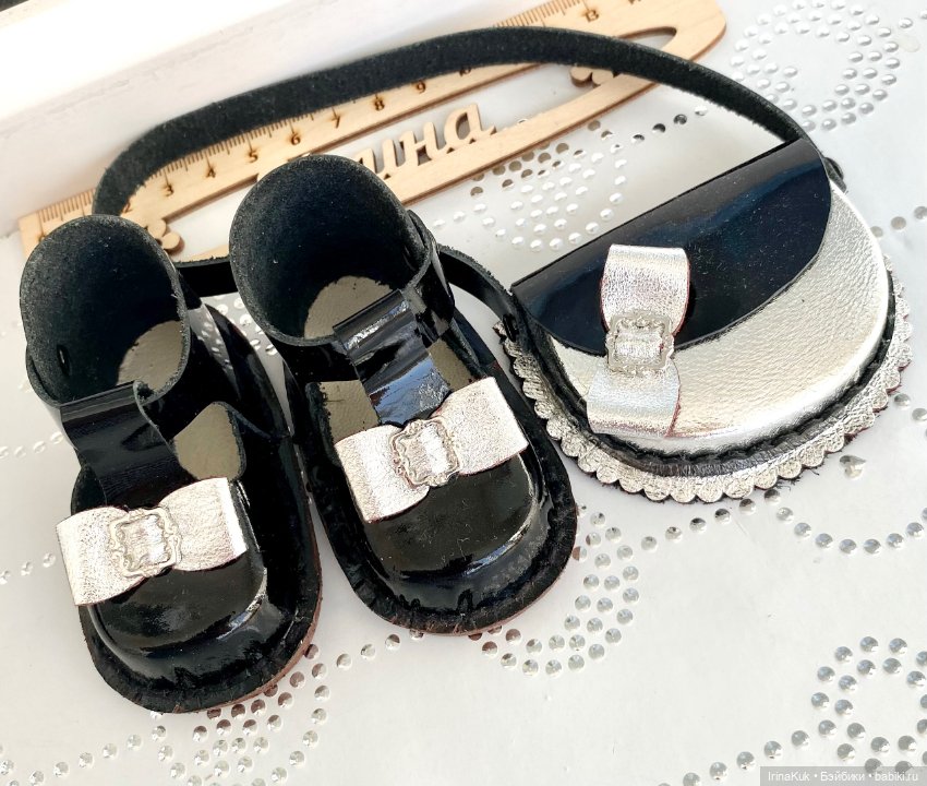 Комплекты: туфельки и сумочка для Готц 50см