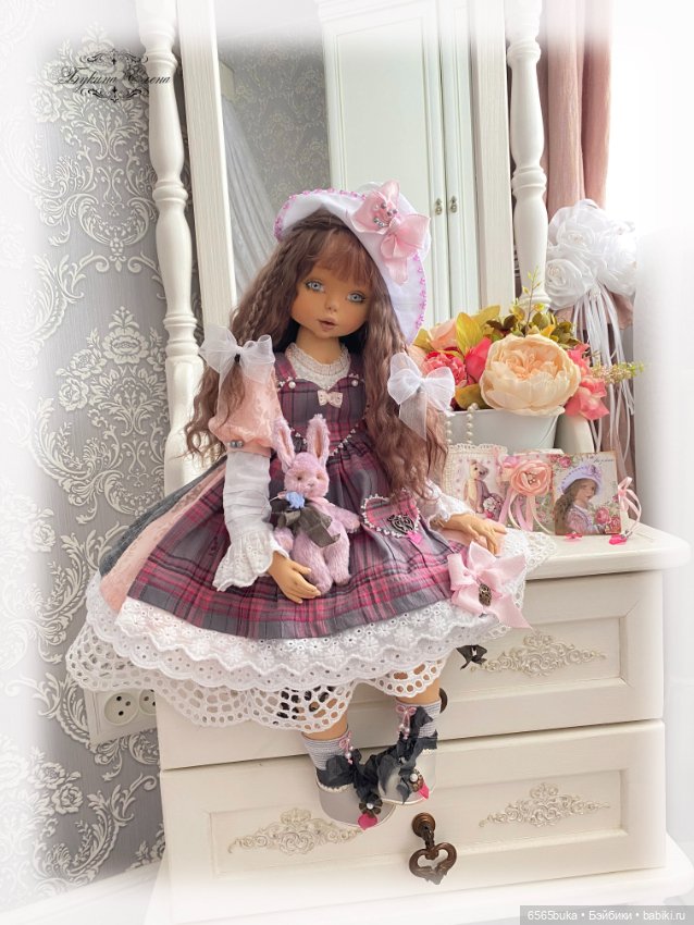 Лизонька, коллекционная текстильная кукла (фото 3)