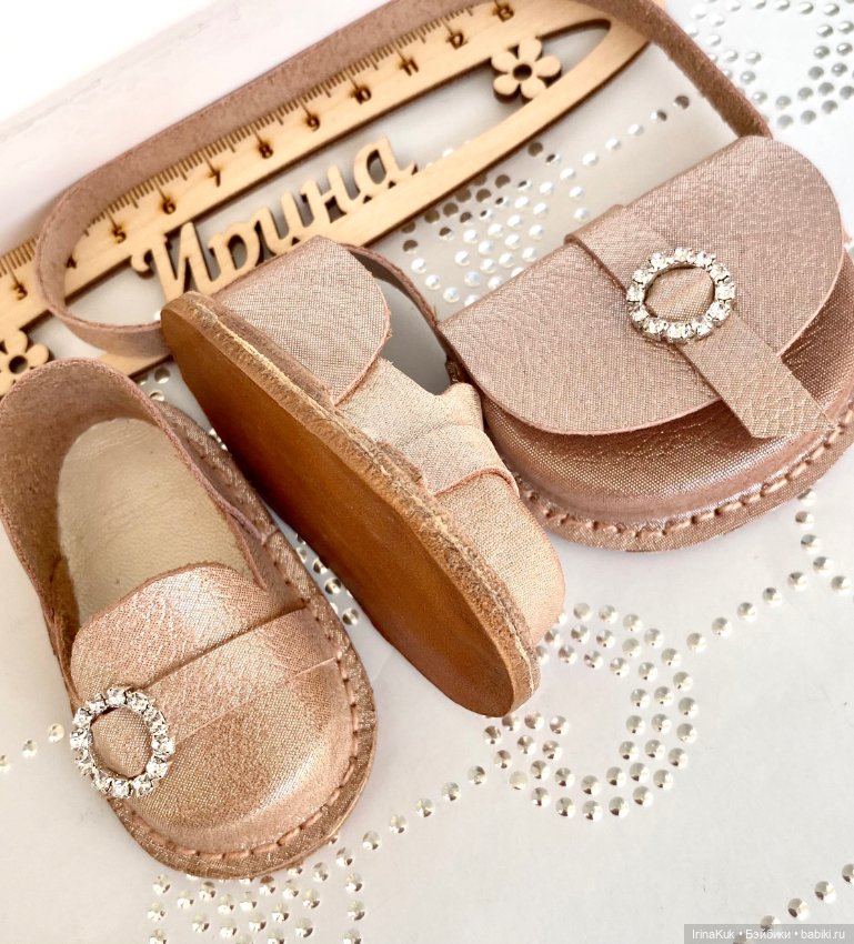 Комплекты: туфельки и сумочка для Готц 50см (фото 8)