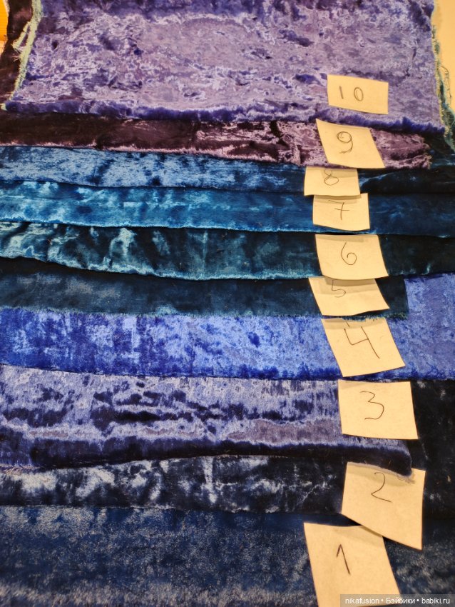 Плюш СССР натуральный синий