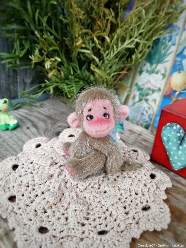 Мини обезьянка 2 — Авторские игрушки (фото 3)