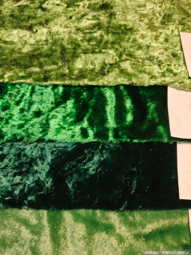 Плюш СССР натуральный зелёный (фото 8)