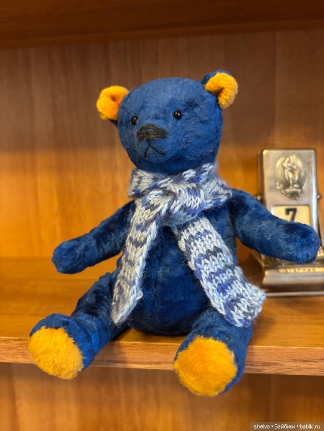 Синий мишка — Авторские игрушки (фото 5)