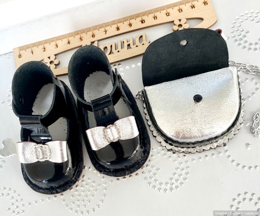 Комплекты: туфельки и сумочка для Готц 50см (фото 6)