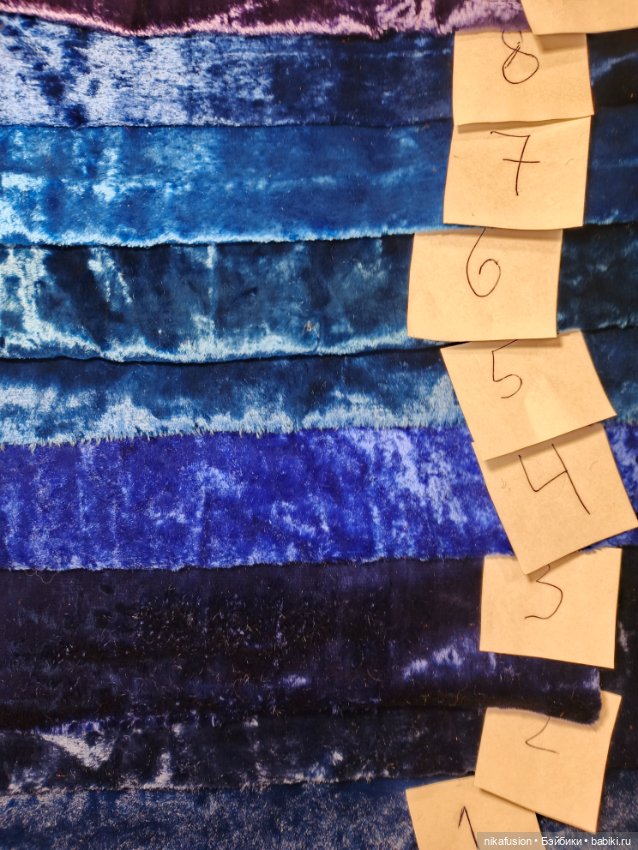 Плюш СССР натуральный синий