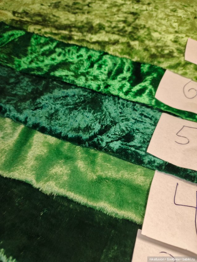 Плюш СССР натуральный зелёный (фото 5)