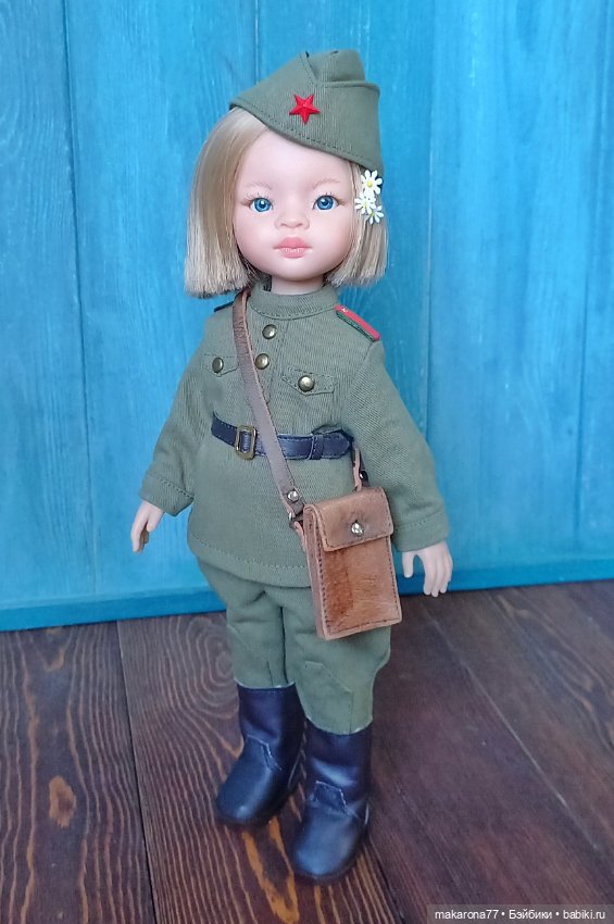 Военная форма с галифе для кукол Паола Рейна 32 см
