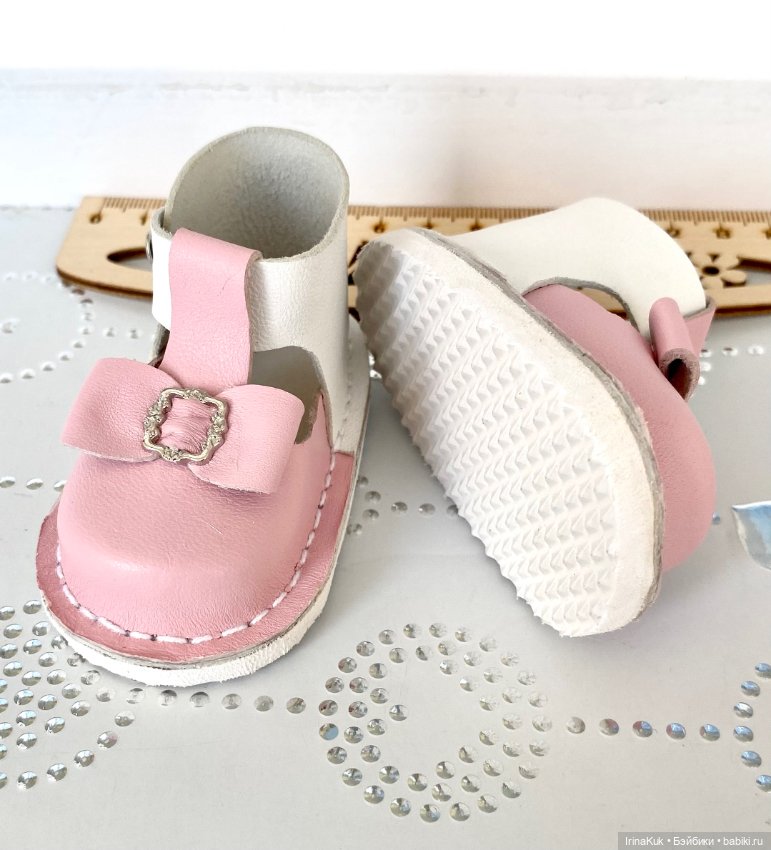 Нарядные туфельки для кукол Готц 50см (фото 6)