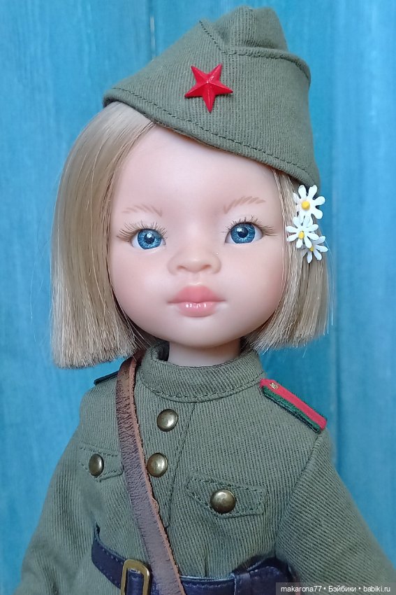 Военная форма с галифе для кукол Паола Рейна 32 см (фото 3)
