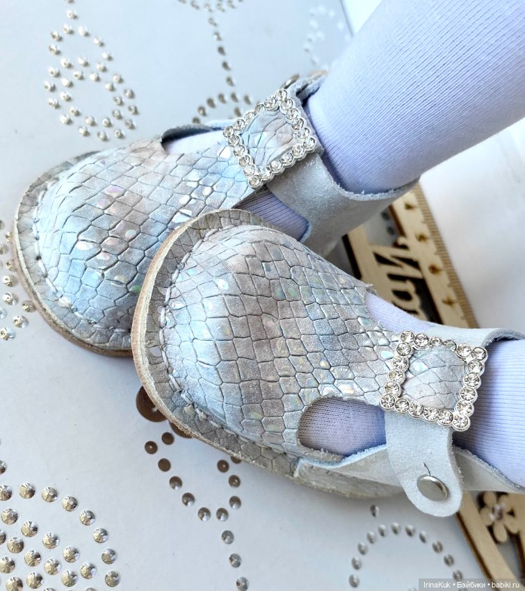 Нарядные туфельки для кукол Готц 50см (фото 3)