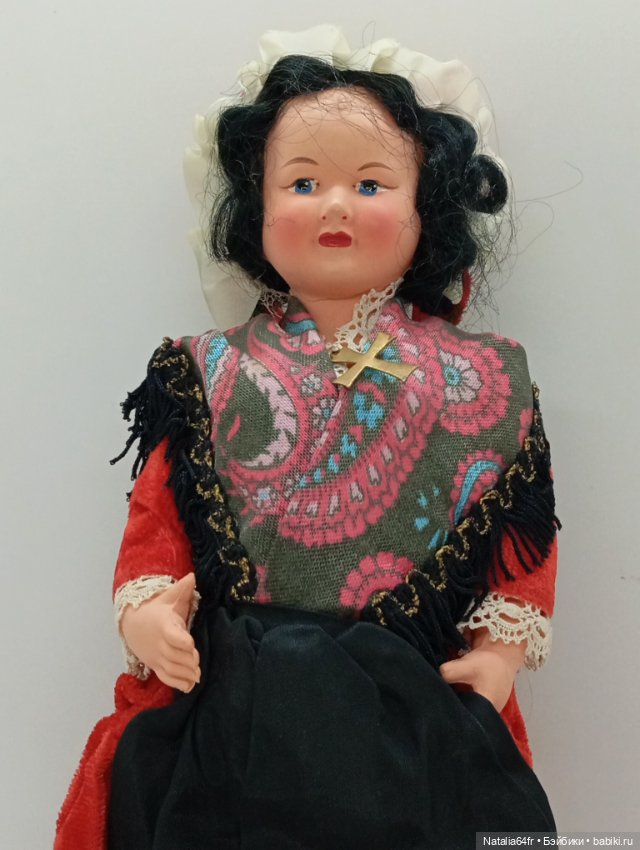 Petitcollin кукла из целлулоида Франция 27 см 50х годов