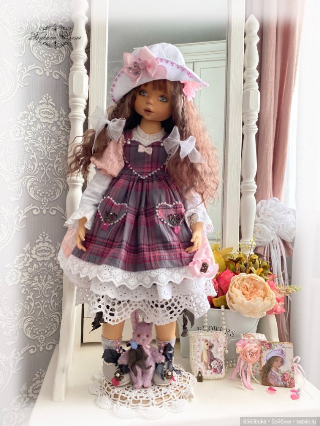 Лизонька, коллекционная текстильная кукла (фото 2)