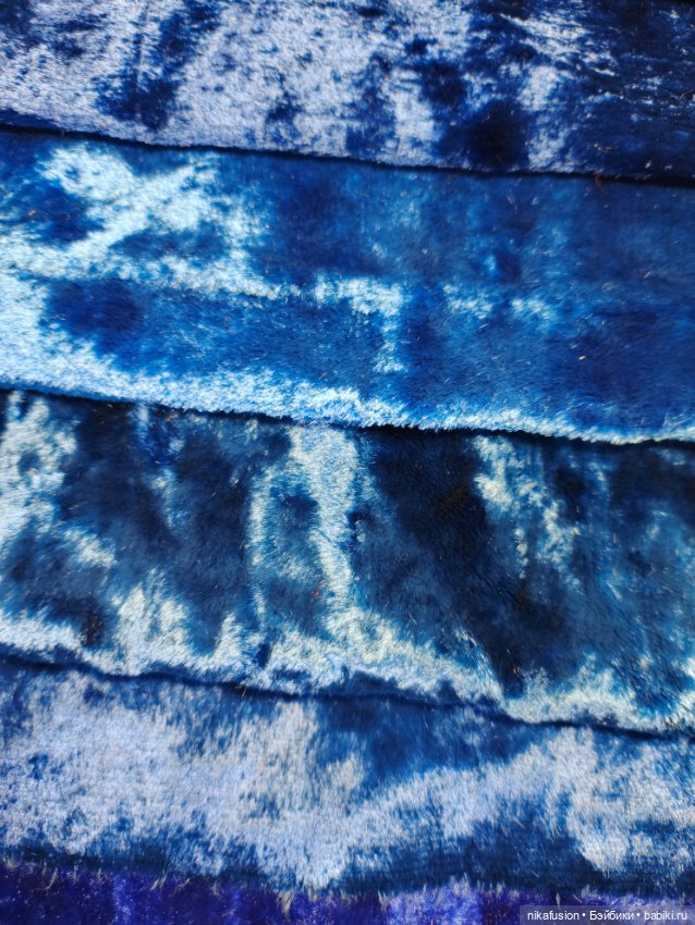 Плюш СССР натуральный синий (фото 6)