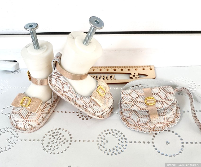 Комплекты: туфельки и сумочка для Готц 50см (фото 3)