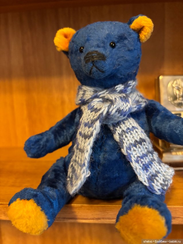 Синий мишка — Авторские игрушки (фото 4)