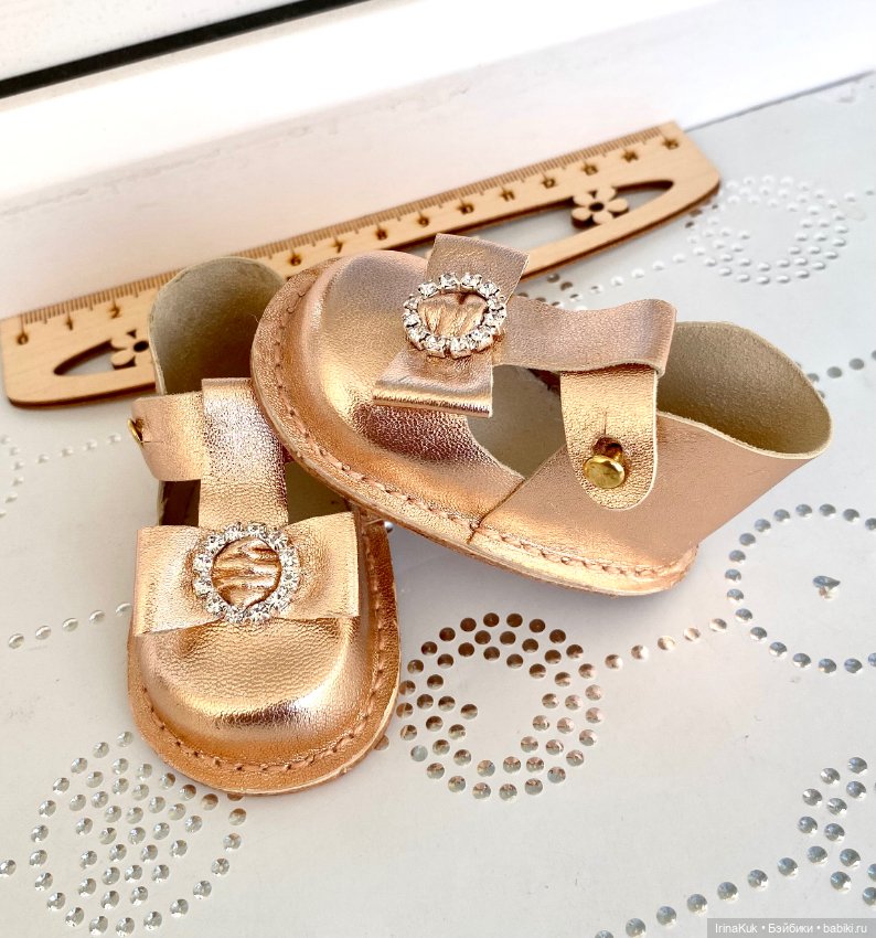 Нарядные туфельки для кукол Готц 50см (фото 2)