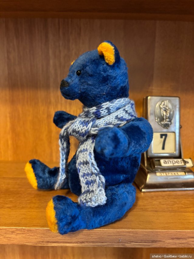 Синий мишка — Авторские игрушки (фото 2)