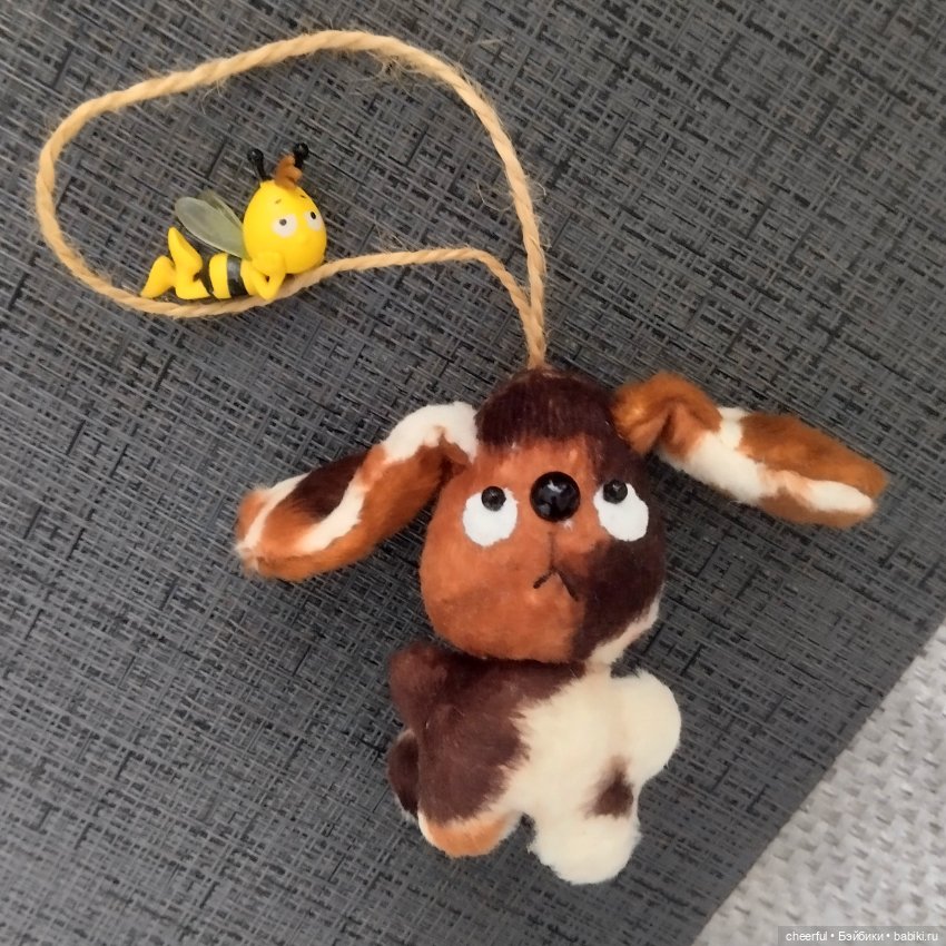 Собачка. Карманная игрушка. Подвеска на рюкзак (фото 2)