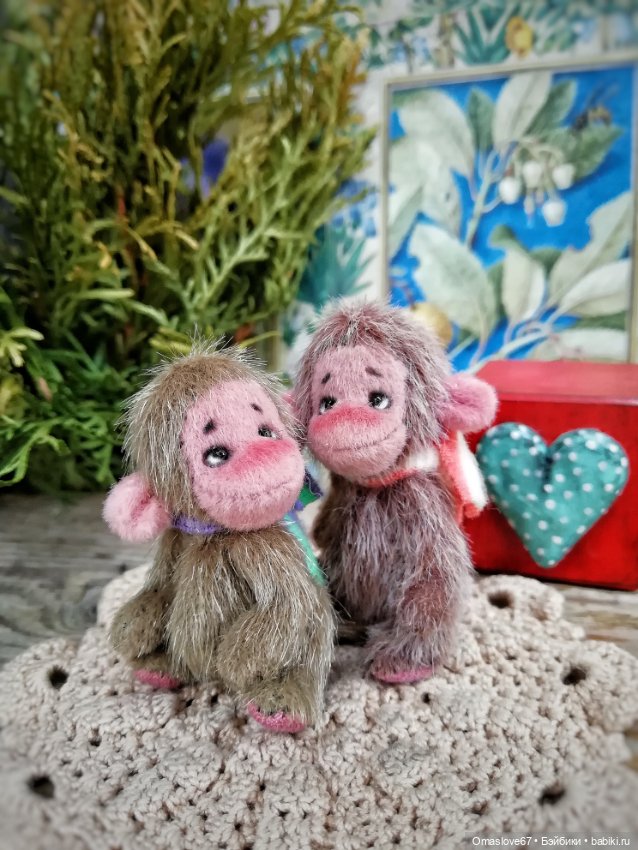 Мини обезьянка — Авторские игрушки (фото 3)