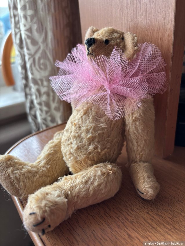 Маленький мишка в розовом воротнике (фото 6)